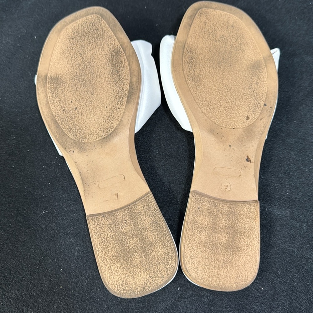 SEYCHELLES Breath of Fresh Air Slides in White Leather Size 7 - Picture 4 of 6